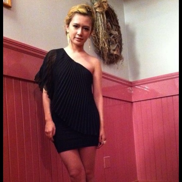 Asos one shoulder dress