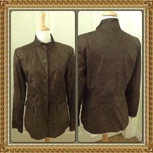 New pre-owned Alfani genuine leather jacket. Reduced!!