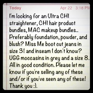 Looking for these things! :).