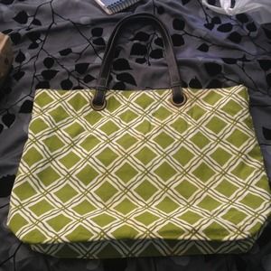 Green print bag.