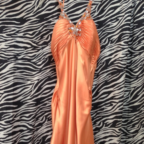 Tangerine formal dress