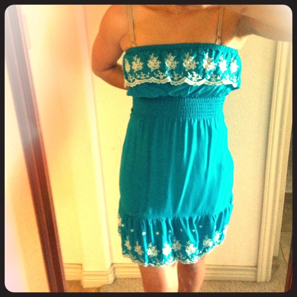 Mexican Style Strapless Dress