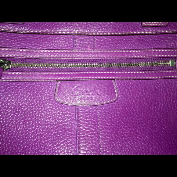 Purple Coach Purse - Picture 3 of 4
