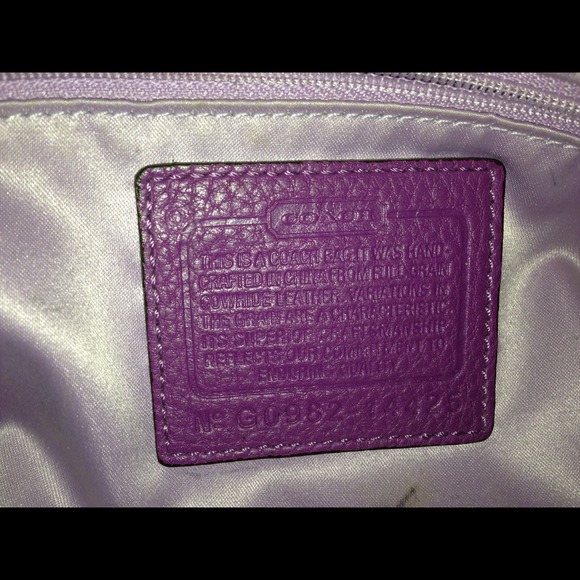 Purple Coach Purse - Picture 4 of 4