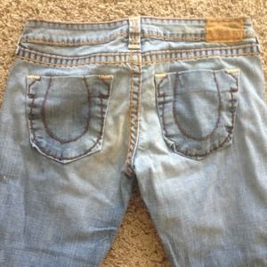 Light wash True Religion jeans