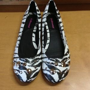 Zebra print size 9 flats NEW Reduced!