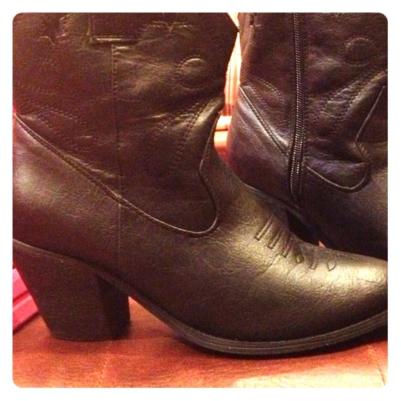 Ankle high cowboy boots