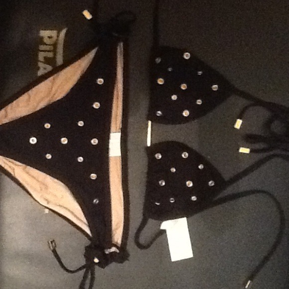 Authentic Michael kors 2pc metal eyelet bikini