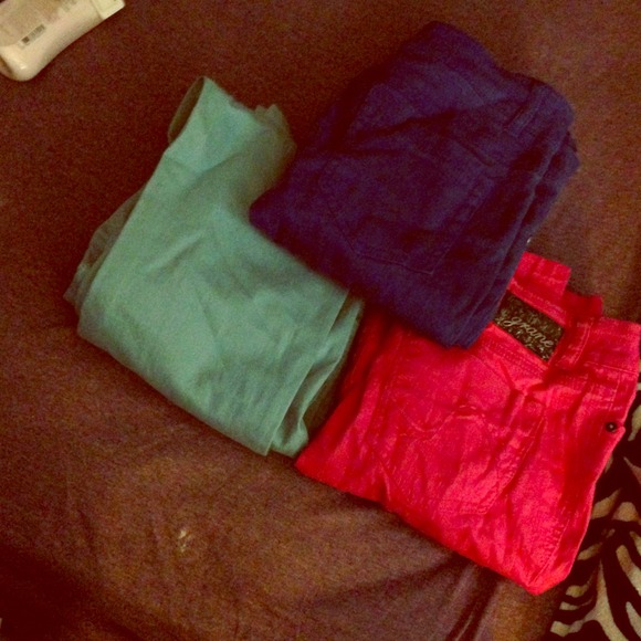 Colored skinny jeans