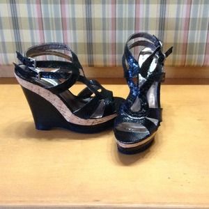 Steve Madden wedges 8 1/2 worn once REDUCED!