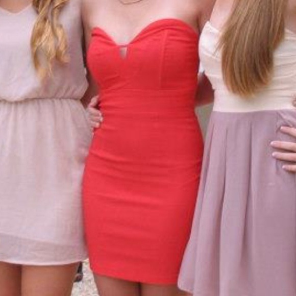 Coral Homecoming Dress