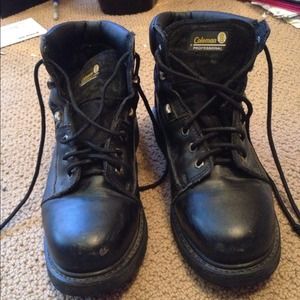 👤MEN'S STEEL TOED WORK BOOTS