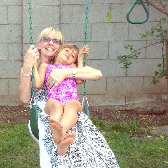 Two godchildren having our first summer bash!