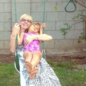 Two godchildren having our first summer bash!