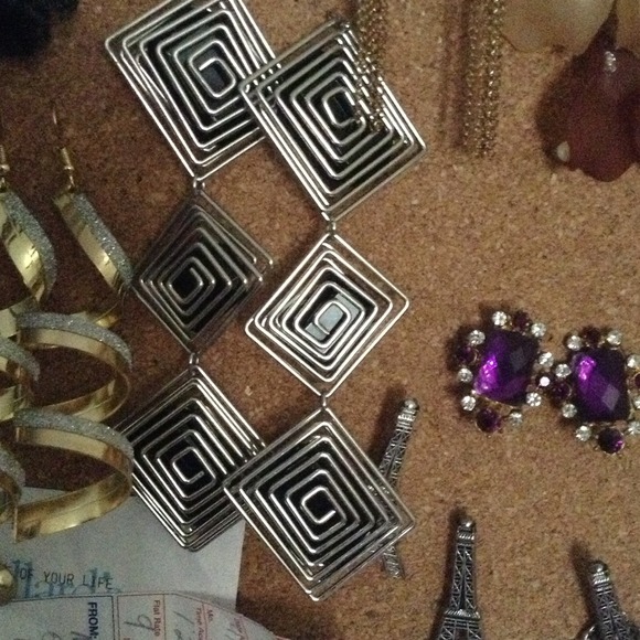 Silver earrings