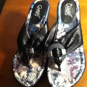 Carlos Santana wedge sandals