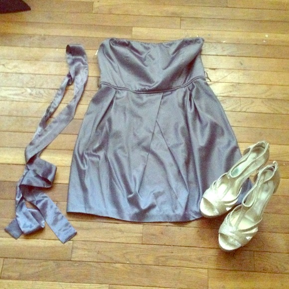 Satin Dress ( Grey ) - Picture 1 of 1