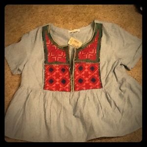 American eagle peplum top