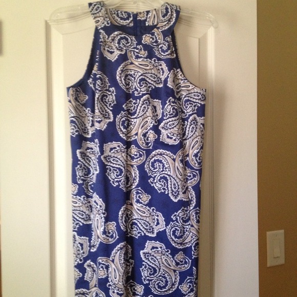 Loft paisley shift dress