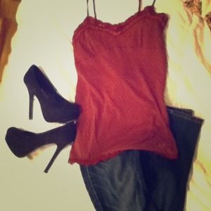 Maroon American Eagle Tank Top