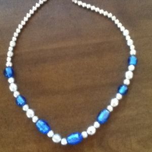 Matching necklace and bracelet set.