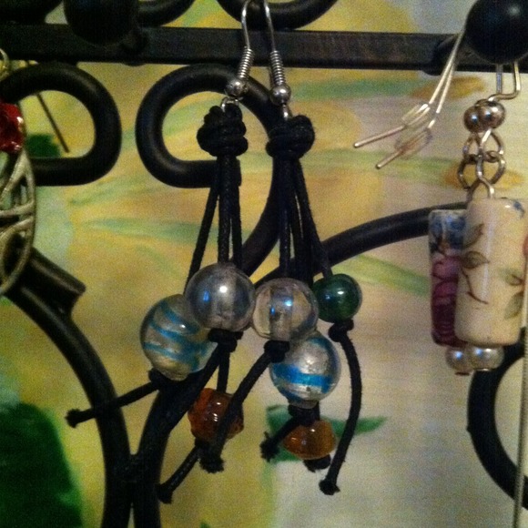 Tassel bead earrings