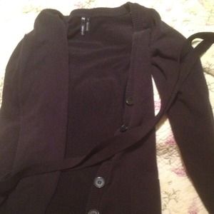 Button up sweater with belt