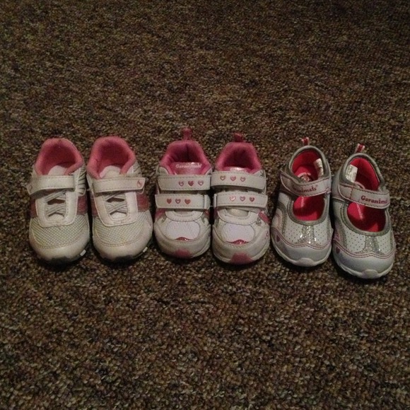 3 Pairs Of Toddler Shoes & Kathy Van Zeeland Bag