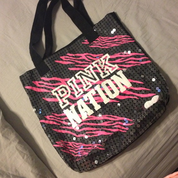 NWOT-Sequin VS Pink Nation Tote