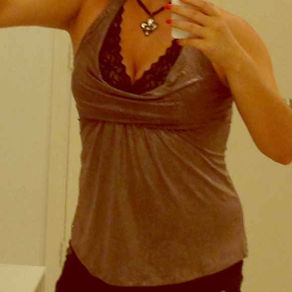 Sexy top with lace lining