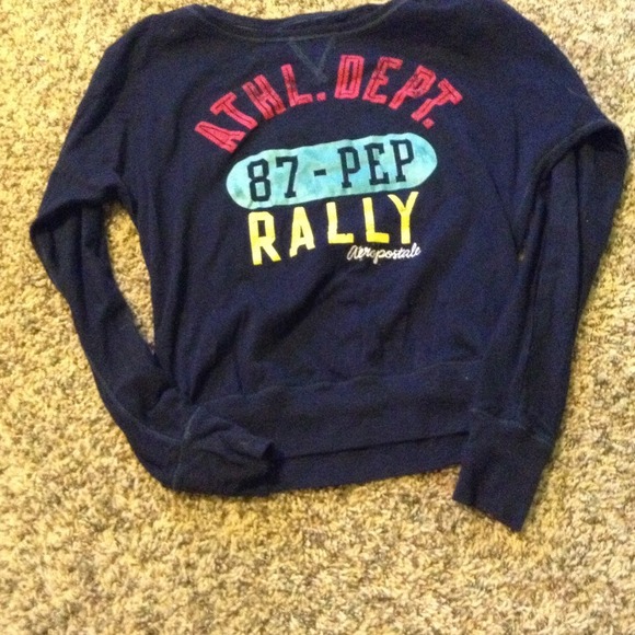 Aeropostale navy crew neck
