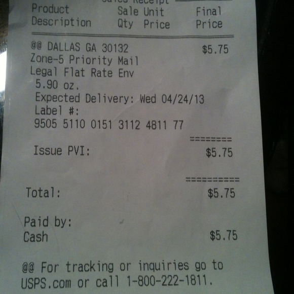 Tracking info for multi-color Coach Wristlet