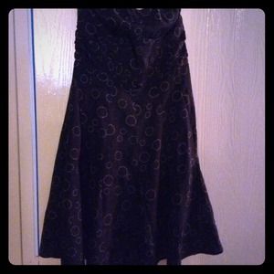 Black strapless dress