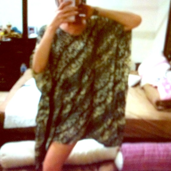 handmade Dresses & Skirts - Reserved!Beautiful poncho print kimono dress!