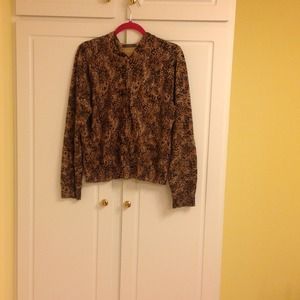 Leopard print hoodie