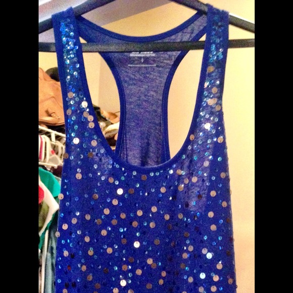Racer back sequined tank