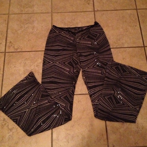 🚫SOLD🚫Sheer Pants With Sequins - Picture 3 of 4