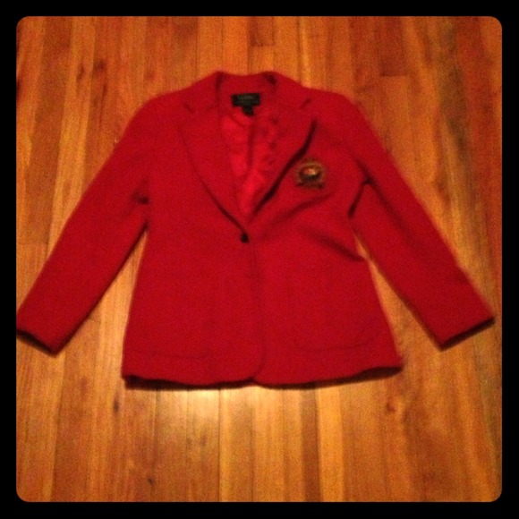 🚫SOLD🚫VINTAGE Lauren Ralph Lauren Red Blazer