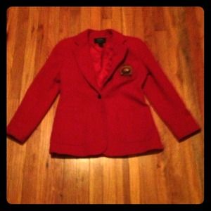 🚫SOLD🚫VINTAGE Lauren Ralph Lauren Red Blazer