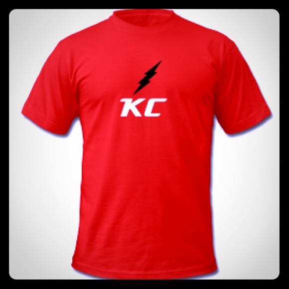 KC Bolt ~Red~ Fitted Shirt {Sizes S/M/L}