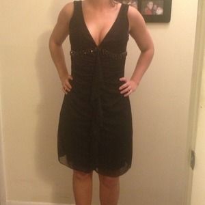 Black cocktail dress