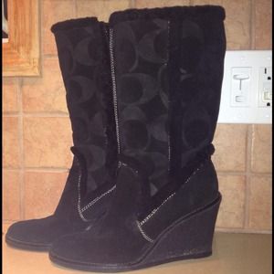 Coach wedge Boots!🌟RESERVED🌟