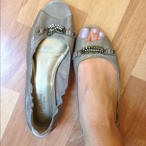 SIMPLY VERA by VERA WANG-sz.8-peeptoe patent flats