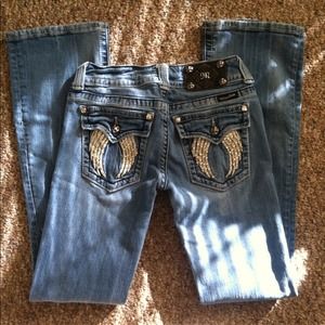 RESERVED!🎀Miss me jeans with angel wings pockets