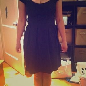 Black dress with small black diamonds