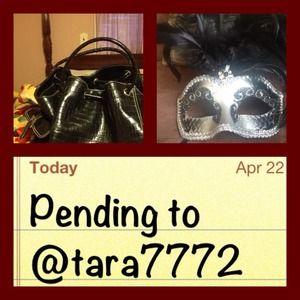 Bundle for @tara772 Mask/black purse