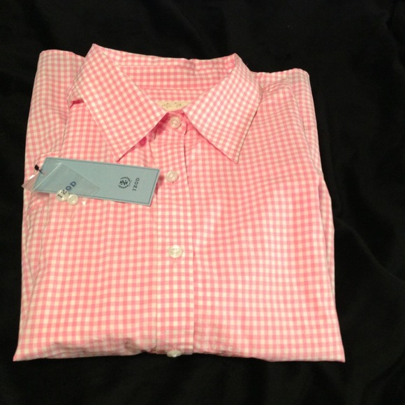 Pink/white checkered blouse - Picture 2 of 3