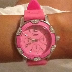 2 watches and Mudd jeans /tan spy bag/blk dress