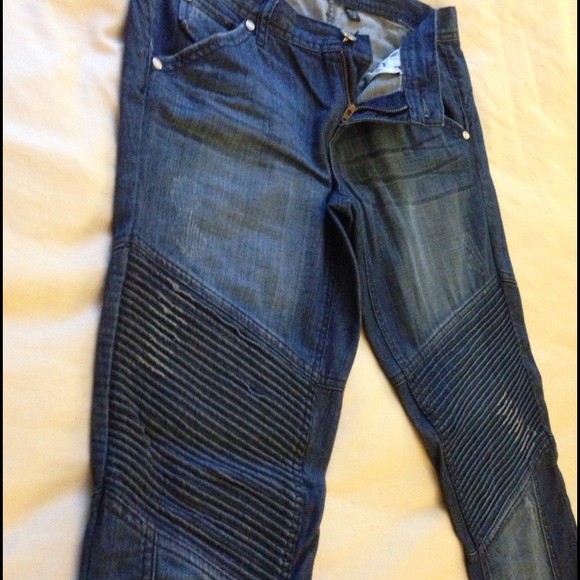 HOLD-BEBE Jeans-sz.28-LIKE NEW-dark wash motostyle