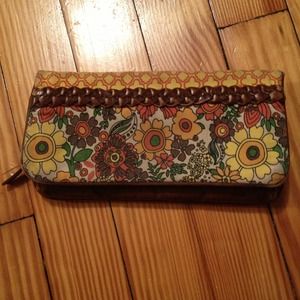 Flower print wallet